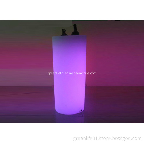 Pub LED Cylinder with Open/LED Wine Bucket